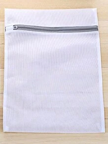 4pcs/Set Mesh Laundry Bag, White Polyester Washing Machine Laundry Bag For Bathroom Dress Pants Shoes Jeans Boots Skirt,Spring,Minimalist,Summer Tops - White - View 4