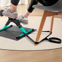 Mini Exercise Bike, Pedal Exerciser With LCD Display, Leg Exercise Machine, Portable Folding Trainer Adjustable Resistance Fitness Exercise Equipment With Non-Slip Mat And Fixed Strap (Green) - Green - View 1