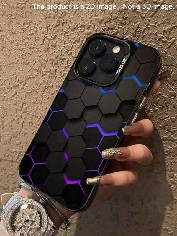 Apple Iphone Cases For Men Honeycomb Personalized Laser Shockproof Case Compatible With IPhone 16 15 14 13 12 11 Pro Max Shockproof Cover