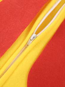 Halloween Costume For Women Men Funny Frog Chicken Jumpsuits Novelty Cosplay Party Outfit Chrismas Rave Dress Up - Yellow - View 8