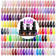 7pcs Gel Nail Polish Set, Autumn Winter Nails , Solid Color Nail Gel Polish Set, Sparkle Glitter Gel Polish, 7.3Ml Semi Permanent Nail Glue Soak Off UV Gel Varnish , Manicure Kit Nail Supplies Nails Art DIY Home Salon Gift For Women - 彩色 - 查看 2