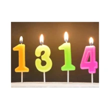 Mini Candle Set 0 - 9 Assorted Parties - 豐富多彩的 - 查看 3