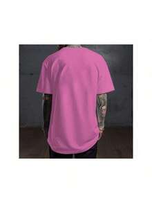 Basic T-Shirt ALL EYEZ ON ME 100% Cotton Shirt SILPJ1 - 淺粉色 - 查看 2