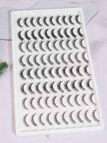 MAGEFY 40 Pairs Mixed Pack Natural Crossover False Eyelashes,Handmade Lengthened Thick Curly Eyelashes Fluffy Slim For Everyday Use Manga Eyelashes, Travel Essentials,Elongated Eye Tail Artificial Mink Eyelashes Makeup Tools Hot Sellers,To Lengthen And Volumize The Outer Corner Of Your Eye Beauty Makeup - màu đen - Xem 3