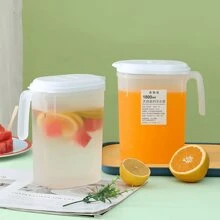 1 件裝檸檬泡水壺、冷水壺、冷水杯、耐熱飲水機、夏季飲料桶、冷泡咖啡壺和冰茶壺 - 白色 - 查看 3