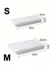 2pcs Hidden No Drill Desk Drawer Under Desk Storage Box With Large Capacity For Office Table, Pull-Out Design Desk Organizer Decorations Autumn Decor Festival Decor Room Decor Home Decor Fall Decor Bedroom Decor