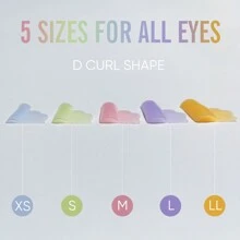 Miếng đệm nâng mi Libeauty, 10 miếng đệm nâng mi, que nâng mi, 5 kích cỡ, thiết kế mới, tái sử dụng miếng đệm nâng mi để nâng mi tại nhà và tiệm - Nhiều màu - Xem 4