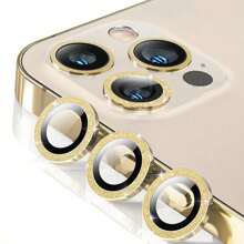 1Set Eagle Eye Camera Lens Film Compatible With IPhone With High Definition Reinforced Tempered Glass Metal Camera Lens Protector With Rhinestone Decor, Anti-Scratch, Anti-Shock, Light Luxury Fashion Mobile Phone Accessory