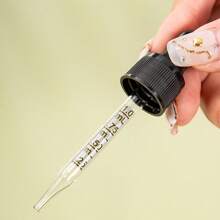 1PC Dropper Bottles With Scale 5ml-100ml Reagent Eye Drop Amber Glass Aromatherapy Liquid Pipette Bottle Refillable Bottles Travel - Brown - View 6