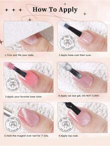 MISS SHAKA 万圣节圣诞风格美甲增强恶魔猫眼凝胶指甲油2024新款秋冬流行玻璃珠蓝黑色秋季猫眼凝胶美甲店专属家居DIY指甲设计女士女生美甲用品 - 彩色 - 查看 10