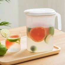 1 件裝檸檬泡水壺、冷水壺、冷水杯、耐熱飲水機、夏季飲料桶、冷泡咖啡壺和冰茶壺 - 白色 - 查看 6