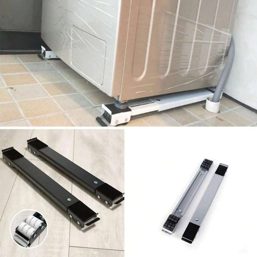 Aluminum Support For Refrigerator Stove And Washing Machine Cart Base - Bạc - Xem 1