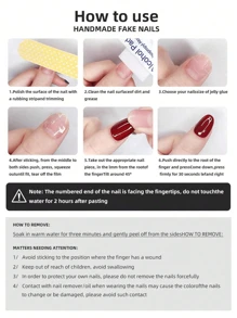 10片装超长指甲，Y2K白色法式3D花朵图案美甲装饰，纯手工按压式指甲。适合女性，派对和日常佩戴的理想之选，也是送给女性和女孩的绝佳礼物。美甲用品