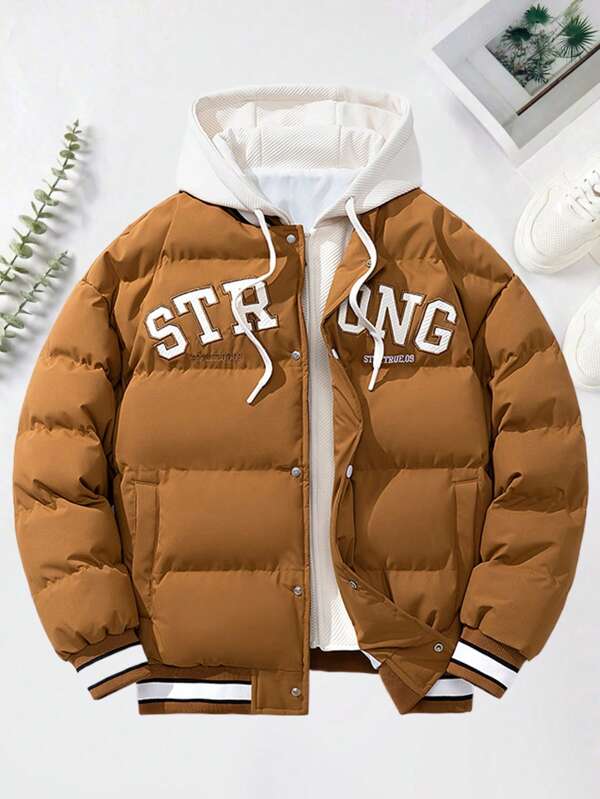 2024 New Autumn/Winter Casual All-Match Thicken Thermal Lined Windbreaker Jacket, Skiing Hoodie Look