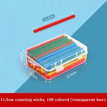 Wooden Counting Sticks, Math Teaching Aids For Students, Arithmetic Addition And Subtraction Counting Rods For Kindergarten, Elementary School Math Tools, Gifts,Back To School