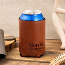 Portabotellas grabados, regalos de enfriador de latas para padrinos de boda, regalos para la fiesta de la boda, regalo de propuesta para el mejor hombre, regalos personalizados para hombres, ideas de regalos para padrinos de boda, botella de agua multifuncional, ajustable, reutilizable, ornamental, fácil de limpiar, elegante, adorable, de alta calidad, moderno, colorido, personalizado, único, regalos ideales para él, regalos ideales para ella, novia, padre, novio, familia, madre, amigos, hijo, hija, cocina, comedor, baño, sala de estar, dormitorio, escuela, oficina, sala de té, hogar, jardín, listo para el brunch, ambiente cálido, hogar y vida, accesorios personalizados para botellas y tazas de agua - Multicolor - Ver 4