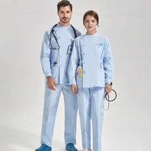 Medical Clothing Nurse Scrub Suit Uniform Women Men Work Clothes Brand New - Female Short - View 5