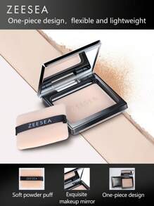 Zeesea 透明丝滑粉饼控油高光粉饼防晕染提亮全效调色板粉饼 - M02 Natural - 查看 2