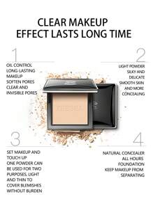 Zeesea 透明丝滑粉饼控油高光粉饼防晕染提亮全效调色板粉饼 - M02 Natural - 查看 5