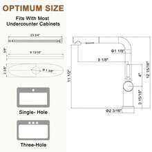 MONDAWE Two Function Single Handle Pull Out Sprayer Kitchen Faucet Deckplate Included - 銀色 - 查看 9