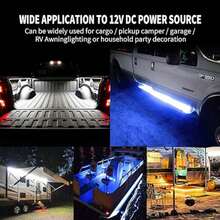 Automotive Low Light Neon Lights, LED Multi-Color Flexible Strips, RGB Remote Control/Application Control, Automotive Chassis Decoration, Atmosphere Lights, Car Bottom Light Strips - 彩色 - 查看 6
