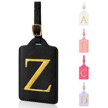 Thẻ hành lý viết tắt cá nhân cho vali, Thẻ hành lý dễ thương bằng vải nhung có nắp đậy riêng tư, Thẻ hành lý thêu cho túi du lịch Quà tặng cho phụ nữ, trẻ em, thanh thiếu niên, Thẻ hành lý Phụ kiện du lịch Đồ dùng du lịch thiết yếu Tổ chức du lịch cho kỳ nghỉ hè ở bãi biển Quay lại trường - màu đen - Xem 27