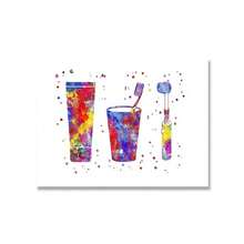 1 件牙种植体帆布壁画牙科艺术海报牙医解剖图医学壁画医院诊所装饰无框 - 多色 - 查看 20