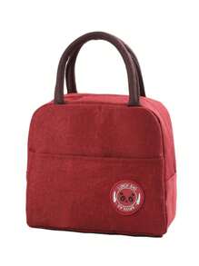 1 件装保温午餐盒袋，手提手柄保温便当午餐袋，铝箔保温午餐盒袋，适合学生 - 灰色 - 查看 19