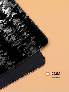 游戏大型桌垫鼠标垫适用于键盘，带防滑橡胶底座，加长鼠标垫 XL 键盘垫鼠标垫，森林 - 彩色 - 查看 3