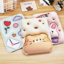 折叠高清化妆镜采用 3D 可爱设计，角度可调，方便携带 - 彩色 - 查看 5