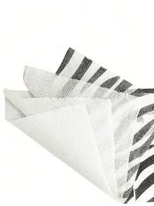 1 pieza de papel higiénico con textura 3D impresa, patrón de cebra de colores, diseño creativo para uso doméstico - Multicolor - Ver 4