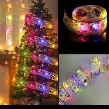1pc 16.4ft Christmas Led Ribbon String Lights, Starlight Satin Lights, Home Decor, Tree Decorationschristmas Decor Christmas Gift Thanksgiving Christmas Tree Decor Ornaments Christmas Light Bedroom Decor Home Decor Party Decor Holiday Festival Room Decor - Multicolor - View 15