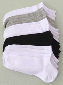 10/12/15/18/20 双女士百搭舒适简约休闲短袜，春夏 - 彩色 - 查看 8