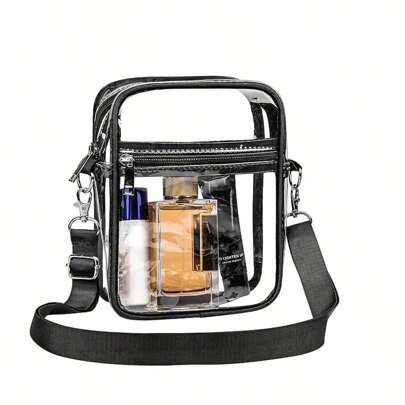 Transparent Shoulder Bag, Stadium Approved, Unisex, Suitable For Work, Business Travel. Transparent Wallet, Stadium Approved, Suitable For Concerts, Sports Events, Festivals, Fashion. Waterproof, Transparent, Perfect For Summer, Vacation, Beach, Music Festivals Travel Essentials Holiday Essentials Bag,Room Decor, Bags,Makeup Bag,Vanity,Travel,Make Up Bag,Travel Essentials,Organizer,Storage,Travel Essential,Makeup Organizer,Makeup Bags,Make Up Organizer,Toiletry Bag,Desk Organiser,Cosmetic Bag,Makeup Pouch,Make Up Organize,Vanity Accessories,Make Up Pouch,Make Up Bags,Gifts For Women,Christmas Gifts,Gift Ideas For Women,Makeup Pouch,Travel Essential
