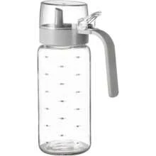 500ml Glass Oil Pot Leakproof Condiment Dispenser Bottle - 灰色 - 查看 1