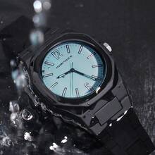 HUMPBUCK Watch Sport Fashion Quartz Casual Light Waterproof Business Swimming Men's Wristwatch New Original Silicone Strap - Blue - View 6