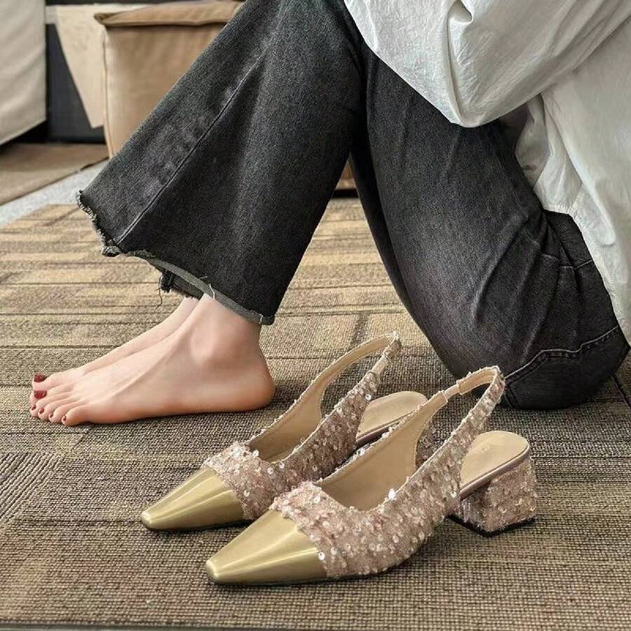 Women's Mary Jane High Heel Shoes, Retro Style Pumps, Chunky Heel, 2024