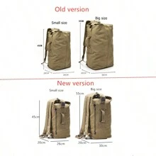 1 Peça Mochila de Viagem de Grande Capacidade S Masculina, Mochila Multiuso Externa para Montanhismo, Mochila Balde Masculina, Mochila de Lona com Fivela para Ombro para Meninos e Homens, Mochila para Caminhada, Camping, Férias, Computador, Esportes, Presentes Engraçados de Natal e Ação de Graças, Bolsa Lateral, Essenciais de Férias, Bolsa Escolar, Bolsa de Viagem, Bolsa de Praia de Verão, Capa de Laptop, Bolsa de Esportes, Bolsa de Férias, Bolsa de Primavera, Bolsa de Fim de Semana, Mochilas, Itens Imprescindíveis de Viagem, Bolsa Grande