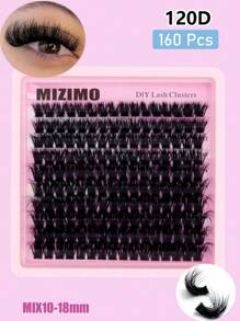 200 Peças Agrupamentos de Cílios Fofos 40D/60D/80D/100D/120D/160D/200D Cílios Grossos 5D 10-18mm Segmentados Falsos Cílios de Vison CC/C/D Encaracolados, Agrupamentos de Cílios, Cílios Individuais, Cílios, Cílios Falsos