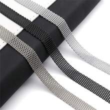 Collar de cadena de malla plana para mujer y hombre, collar de hueso de acero inoxidable dorado/plateado/negro, collar, collar, collar, collar, joyería, regalo de boda y festividades