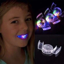 Glowing Led Mouthpiece With Led Light Up Teeth For Party Fun (Random Color) - White - View 12