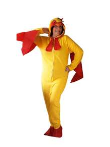 Halloween Costume For Women Men Funny Frog Chicken Jumpsuits Novelty Cosplay Party Outfit Chrismas Rave Dress Up - Yellow - View 3