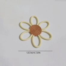 1 pièce Jouet de dentition en silicone pour bébé, Forme de fleur, Facile à nettoyer et à stériliser à haute température, Convient à une utilisation quotidienne