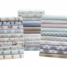 Cozy Touch 3/4 Pieces Lightweight Flannel Bedding Sheet Sets,Utra-Soft Easy Care With 12"-14"Deep Pockets,Multi-Ink Printed Home Textile Fits Diverse Home Decor,3 Pieces Set For Twin Size And 4 Pieces Set For QUEEN-KING-CAL KING Size - 粉紅法國鬥牛犬 - 查看 5