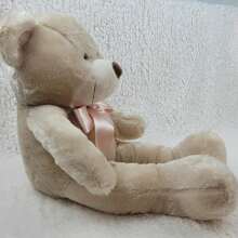 Super Soft Hazelnut Teddy Bear 50 Cm Toy Bedroom Decoration, Baby Shower Parties Children's Gender Reveal - 帶有玫瑰蝴蝶結的榛果熊 - 查看 5