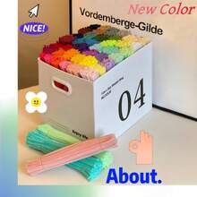 管道清洁器新颜色，200 件新颜色雪尼尔杆，彩色管道清洁器，工艺管道清洁器，雪尼尔杆管道清洁器，散装管道清洁器，毛绒管道清洁器，彩色管道清洁器超值装多色雪尼尔杆，适用于 DIY 艺术和工艺项目和装饰品 - 6 毫米 X 12 英寸 - 彩色 - 查看 12