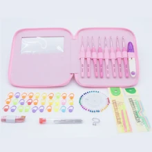 Juego de 9 a 99 ganchos de ganchillo con mango suave (colores aleatorios)