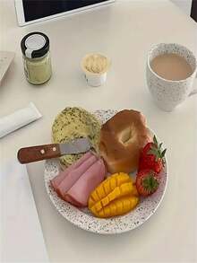 1 Gói, Dao phết bơ bằng thép không gỉ có cán gỗ, Dao cắt kem, Dao cắt bánh mì có răng cưa, Đồ dùng nhà bếp và dao kéo, Thích hợp cho Giáng sinh, Halloween, Lễ Phục sinh, Lễ Tạ ơn - Nhiều màu - Xem 2