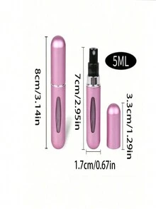 Chai xịt có thể nạp lại hình bầu dục 5ml có cửa sổ nhìn thấy được, chống rò rỉ và tiện lợi khi đi du lịch, thích hợp cho mỹ phẩm, tinh dầu, gel vuốt tóc, cây cảnh, tiệm làm đẹp, sử dụng hàng ngày và tại nhà, đồ dùng thiết yếu khi đi du lịch - Chai xịt nước hoa có thể nạp lại, Bình phun sương cầm tay, nhiều màu sắc hộp đựng đồ trang điểm, thời trang và thích hợp cho mục đích sử dụng trong kinh doanh - Nhiều màu - Xem 6