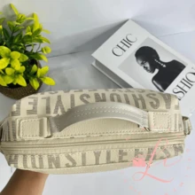 Fashion Crossbody Bag Small Side Bag - Màu be - Xem 4